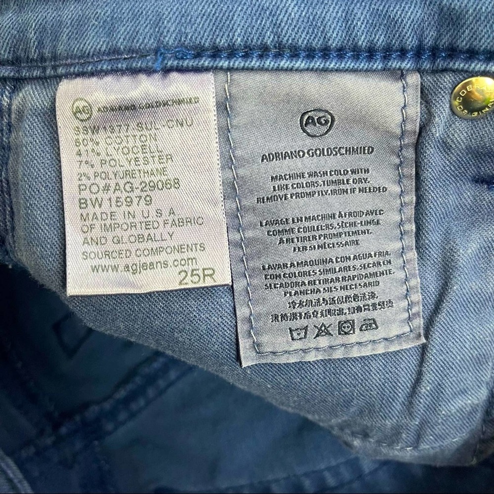 AG Jeans Adriano Goldschmied The Stevie Ankle Slim Straight Anthropologie 25 - Picture 8 of 8